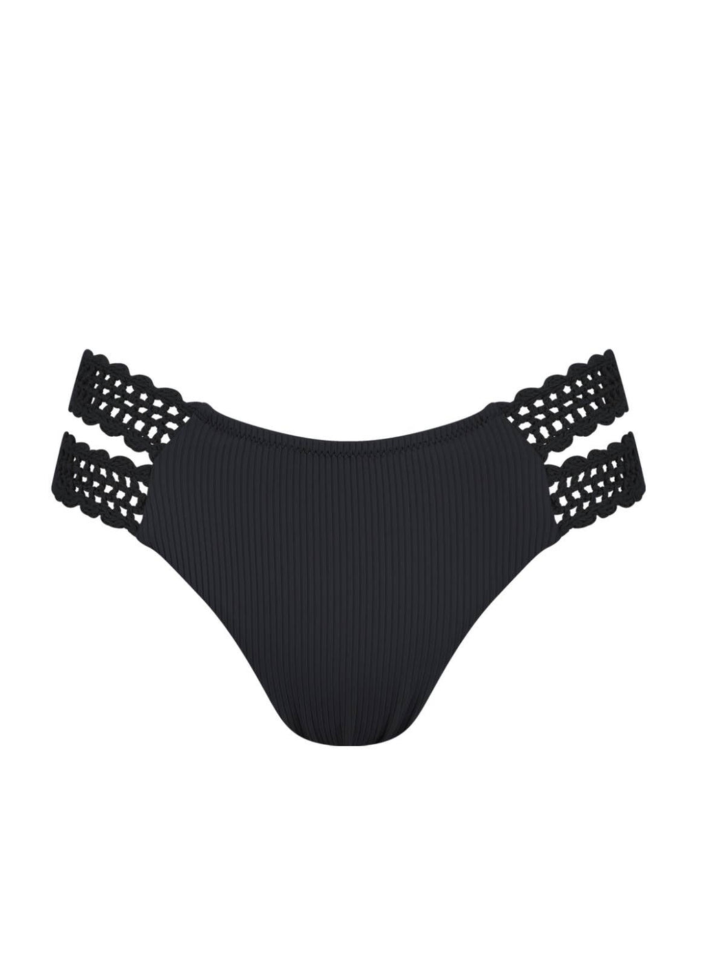 Chlamys Varia Braguita Bikini Brasileño Lana- Negro: S-M-L-XL | 2-2-2-2