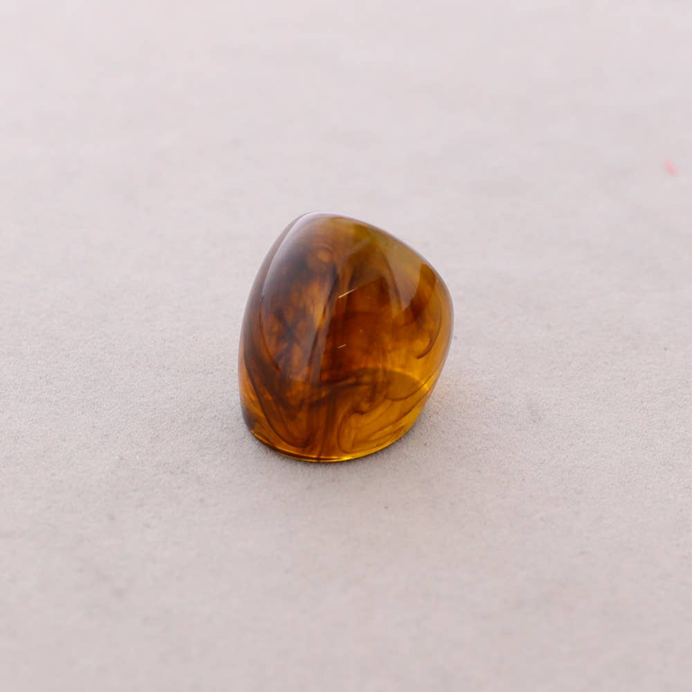 Anillo Forma Resina: Ámbar