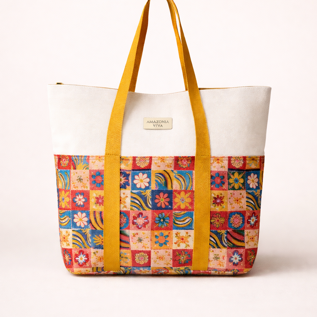 Flower Banana All-in-One Tote