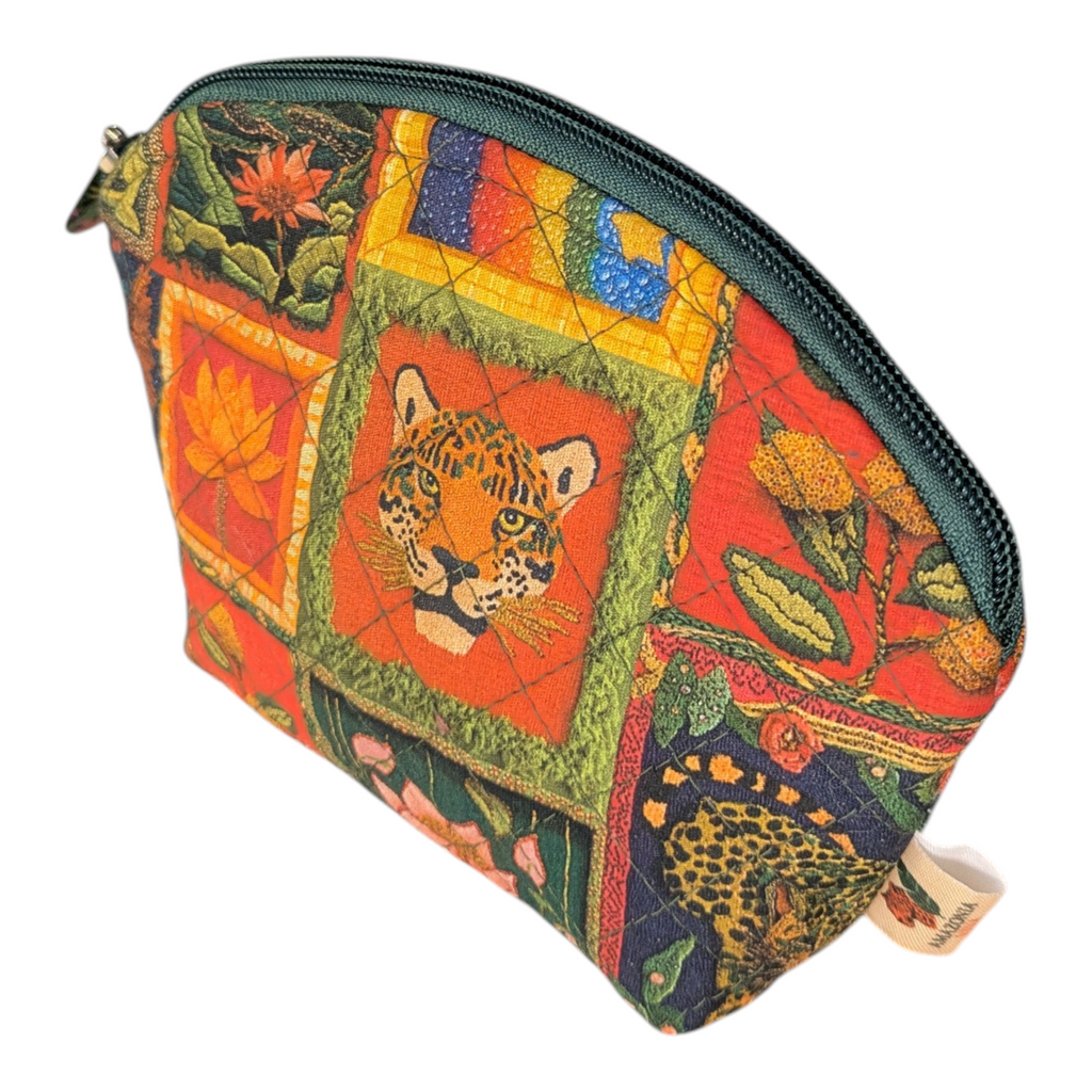 Neceser Ritual Tropical - Neceser Pequeño de Viaje Acolchado Matelassé con Interior Impermeable