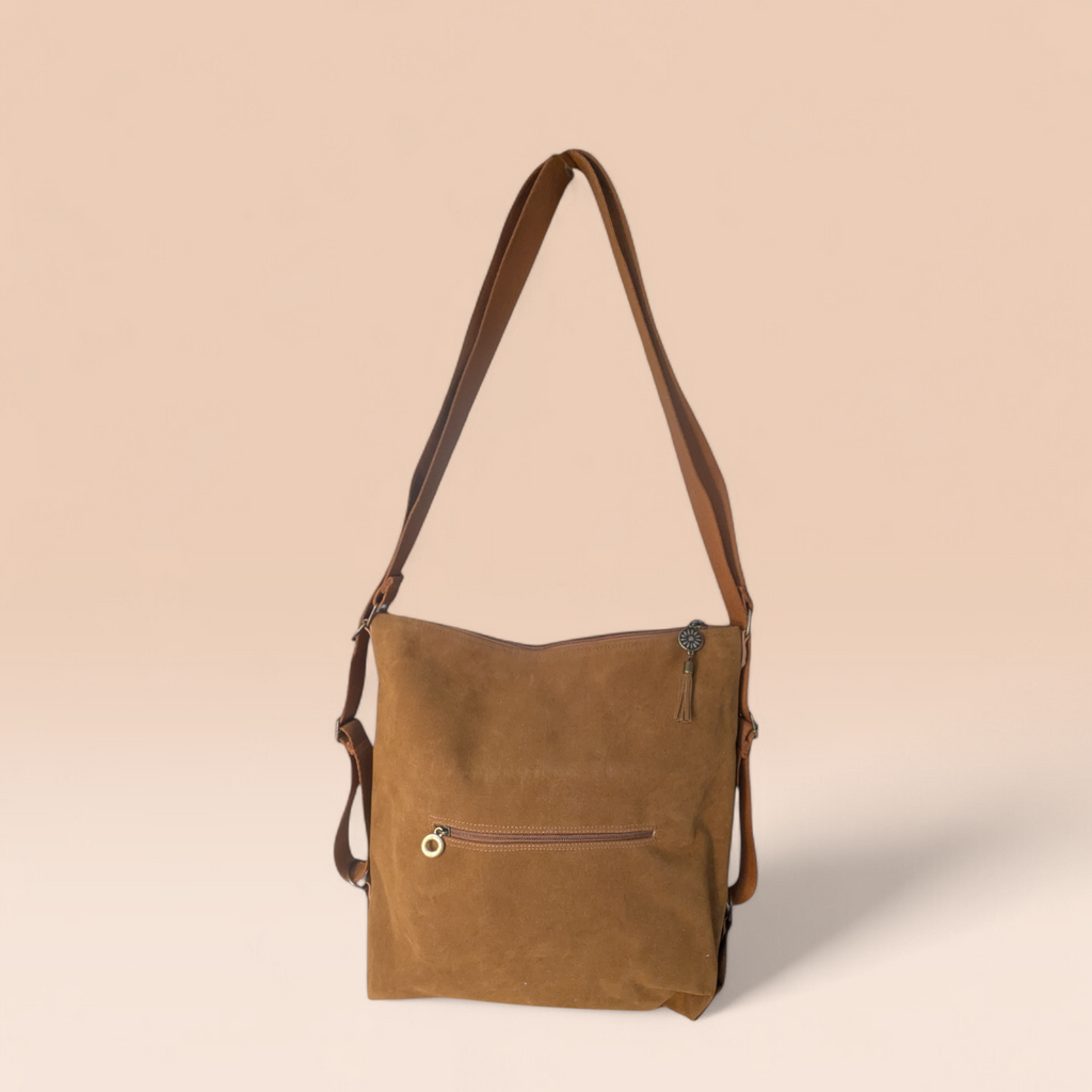 Ester Urban Bag - Bolso de Gamuza Convertible en Mochila