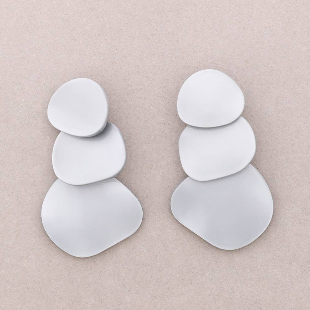 Pendientes Cuentas Resina: Teja