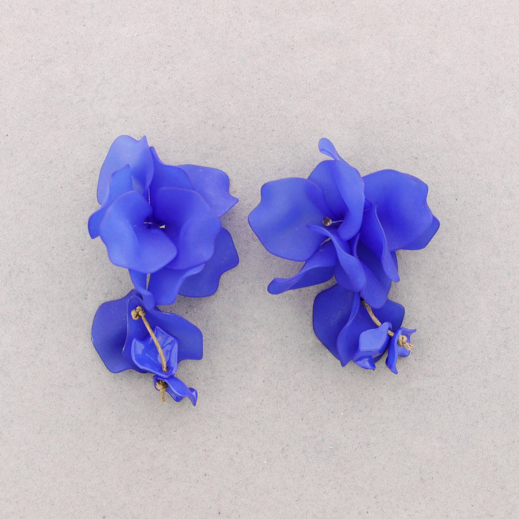 Pendientes Petalos Resina: Multicolor