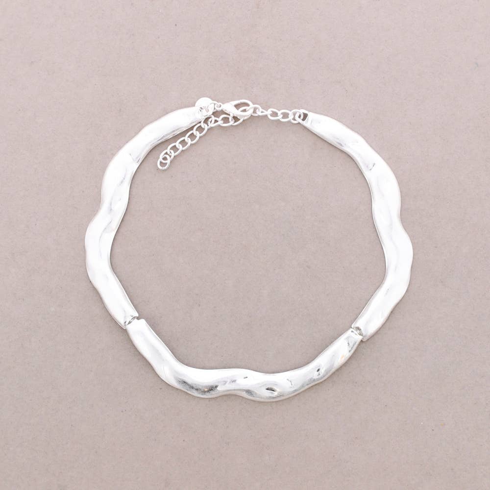 Gargantilla Irregular Metal: Dorado